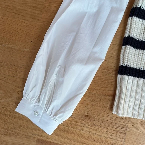 Rails Bambi Cream and Navy Sweater Top medium - Picture 8 of 13